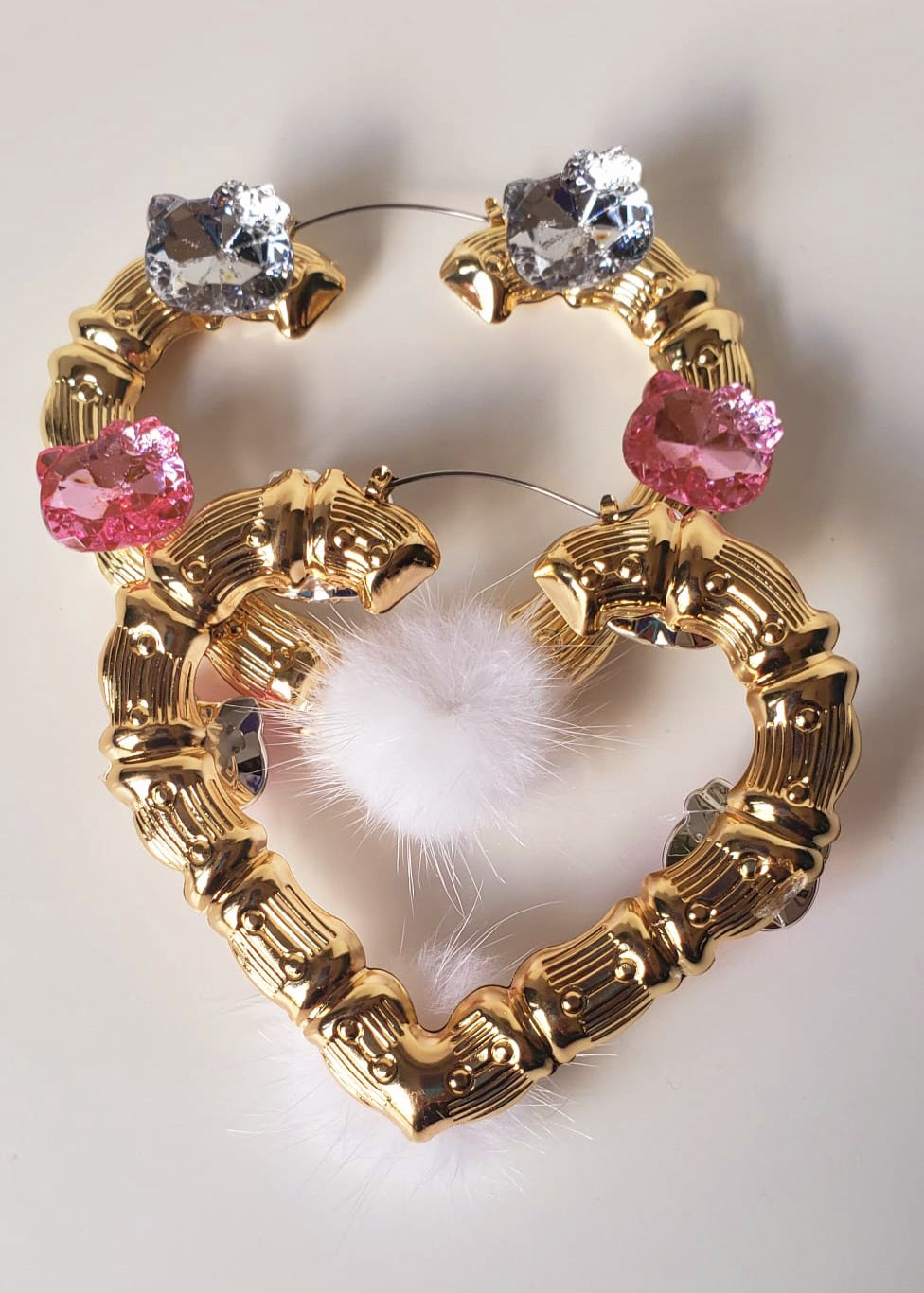 Gold- plated Hoop Earrings HK Fur Baby