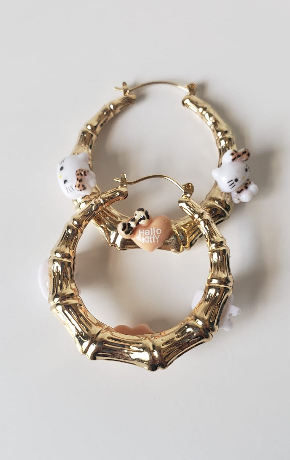 Gold-plated Hoop Earrings Children's HK with charms