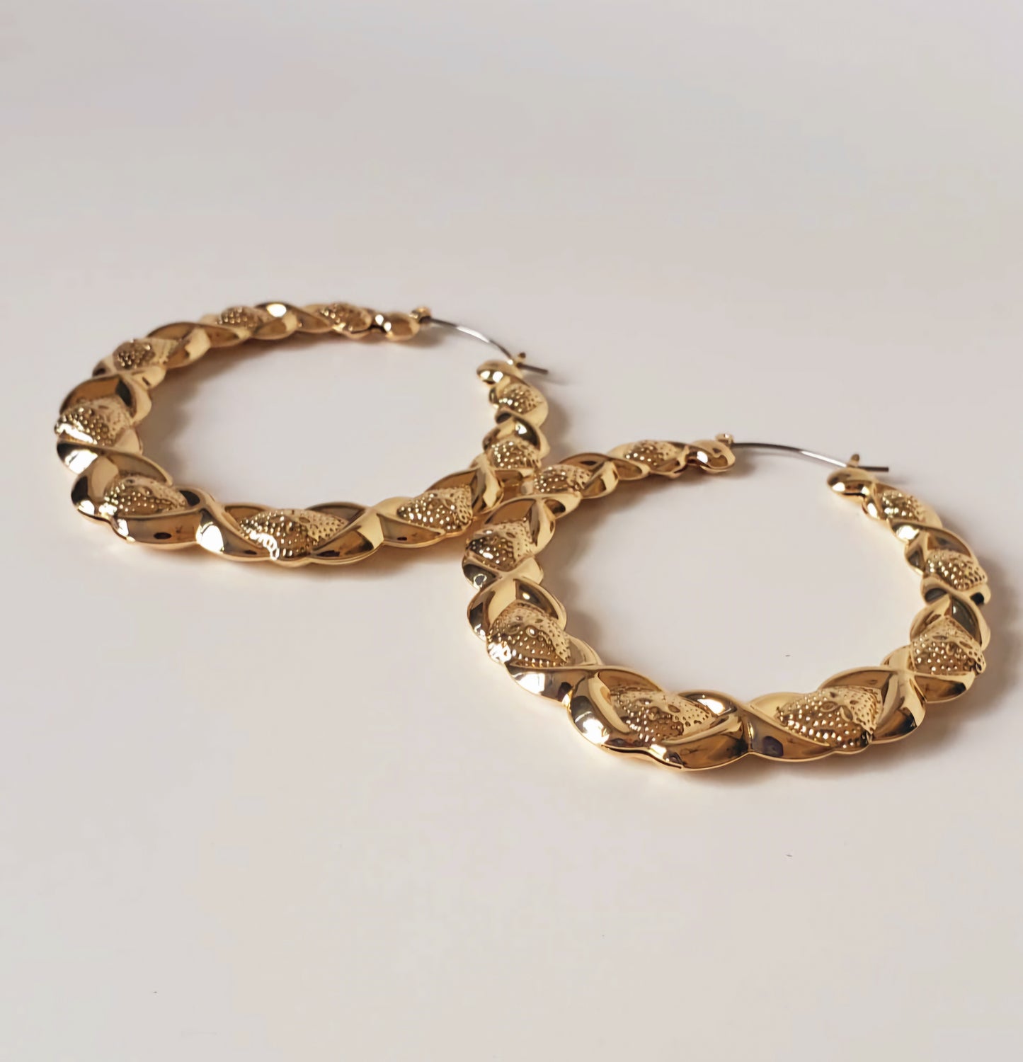 Gold-plated XOXO Hoop Earrings